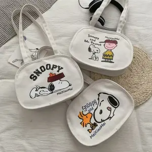 Tas totebag SNOOPY tas ootd jalan jalan Kanvas Tote Sekolah Wanita
