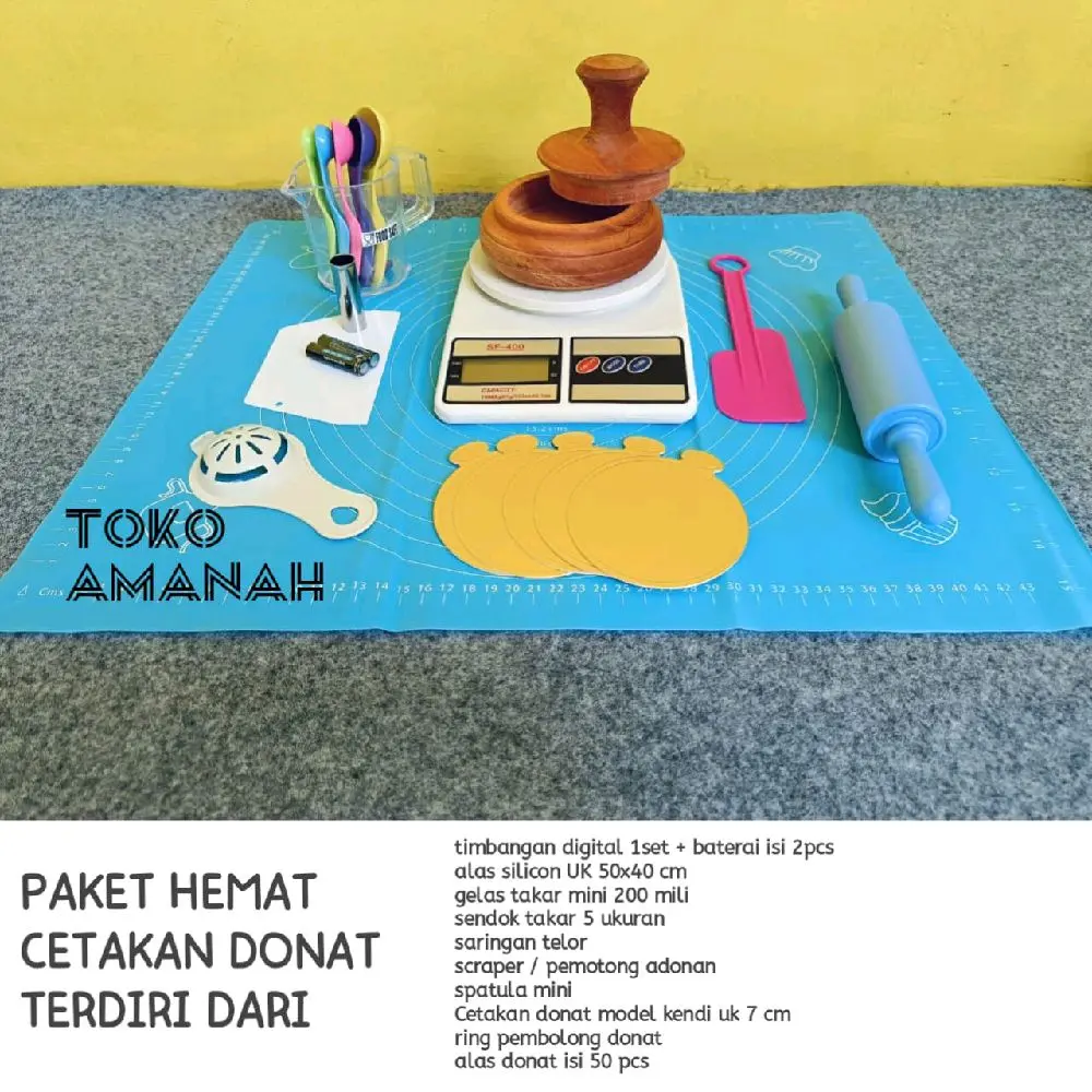 1set paket hemat alat pembuat donat cetakan kue fullset Kitchenware