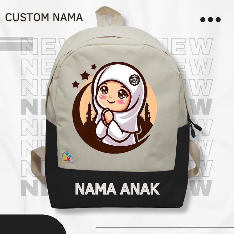 Product Introduction of Tas Ransel Backpack Anak karakter Islamiyah -anak Ngaji Sekolah TK SD Termurah (Free Nama) 44