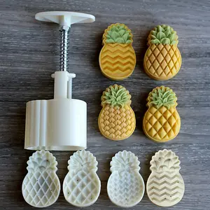 20g 50g 4 Buah/Set CETAKAN KUE Cetakan Nastar Cetakan Kue Bulan Kue Nanas Cetakan Nastar Bentuk Nanas kekinian mooncake mold bunga