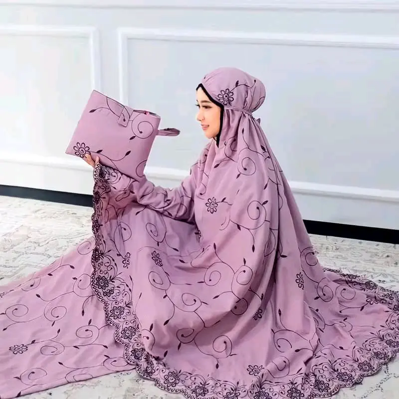 PROMO RAMADHAN Mukena Dewasa Gracella Full Bordir Jumbo Katun Premium