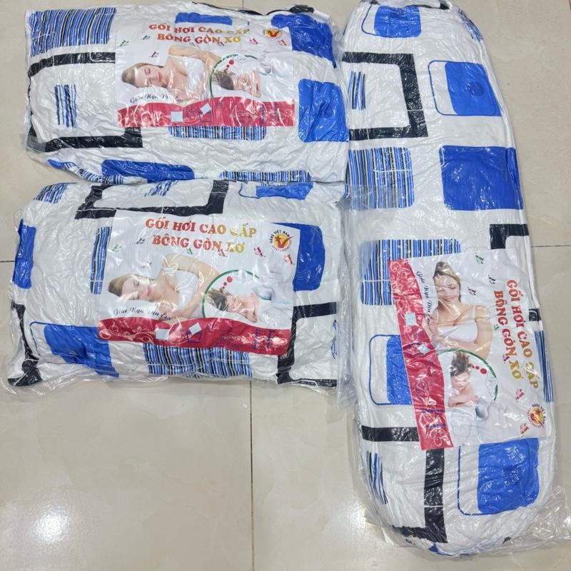 Combo 2 Ruột Gối Nằm Gòn Ép Hơi 40x60+ 1 Ruột Ôm 35x100