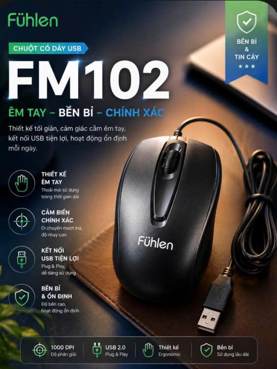 Chuột Fühlen L102 Có Dây Ninza