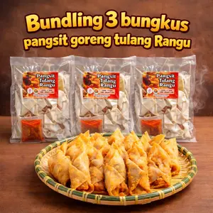 3bungkus pangsit rangu isi 10 hotspot instan Makanan food Pedas Halal Oakmoss Extract Instant Hotpot
