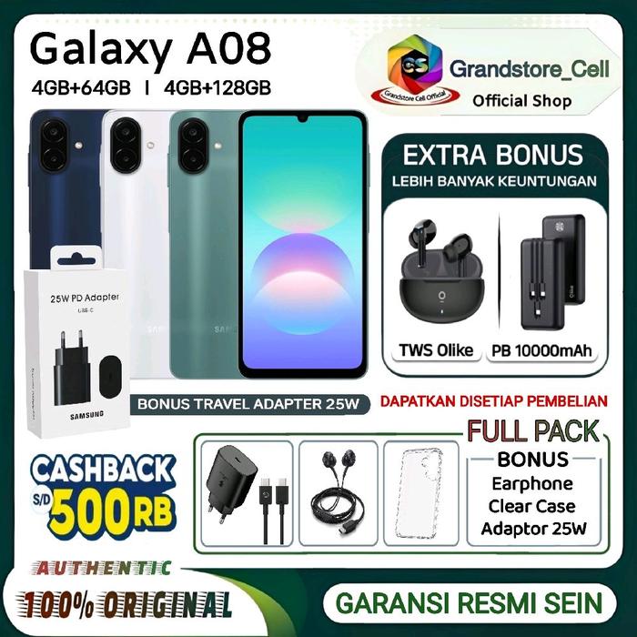 Jual SAMSUNG Galaxy A08 [4+64GB] [4+128GB] - MediaTek Helio G99 Plus ...