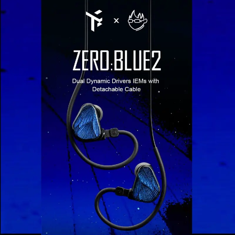 Truthear x Crinacle Zero :Blue2 / Zero Blue 2 Dual Dynamic Drivers In Ear Monitor Earphone / Iem Original 2