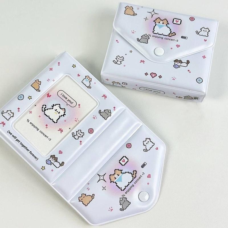 Album Ảnh 3 Inch, Mới, Dung Lượng Thẻ 32 Chiếc, Chất Liệu PU, Thích Hợp Cho Người Sưu Tập Thẻ Thần Tượng, Đóng Gáy Lá Rời 3