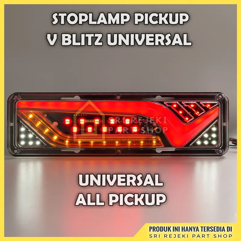 1 Set StopLamp Pick Up Variasi Model Blitz / V 12 Volt Stop Lamp Lampu Belakang L300 Futura Carry 10 Grand Max Panther DLL 0