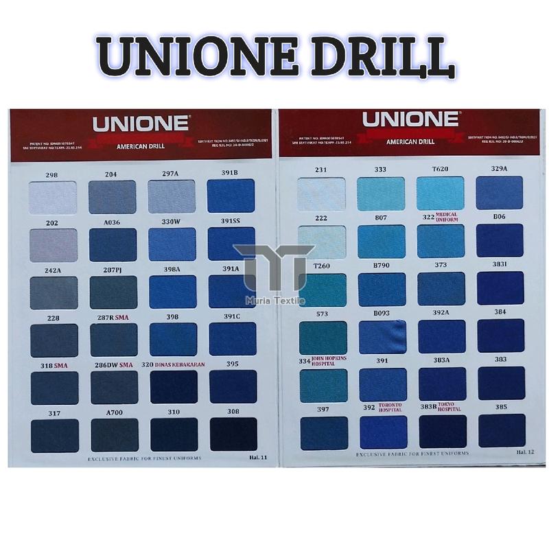 Unione drill bahan seragam celana, kemeja 3