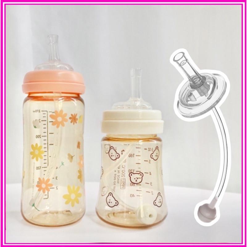 Ống Tập Hút Bình Sữa Moyuum , Núm Ti Tập Hút Bình Sữa Cổ Rộng