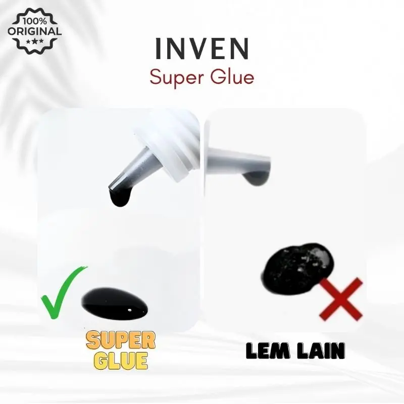 Inven Super Glue 5ml Professional Glue Eyelash Extension Best Seller Super Tahan Lama extensions 6