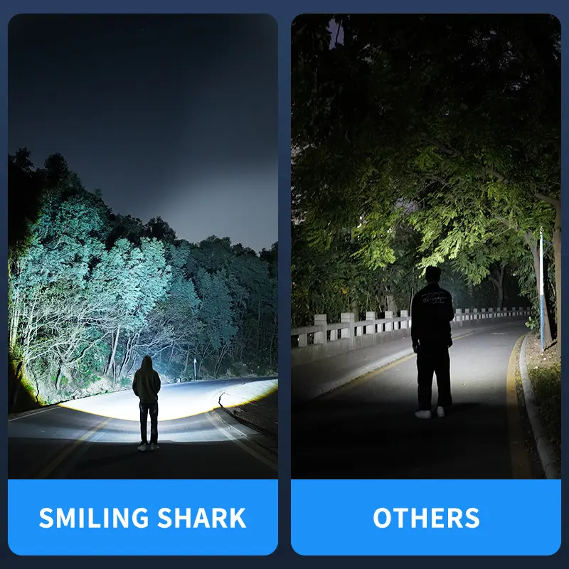 Senter Smiling Shark SD5995 SmilingShark SD 5995 M80 Senter Super Terang Type-C Zoom Waterproof Powerbank 3