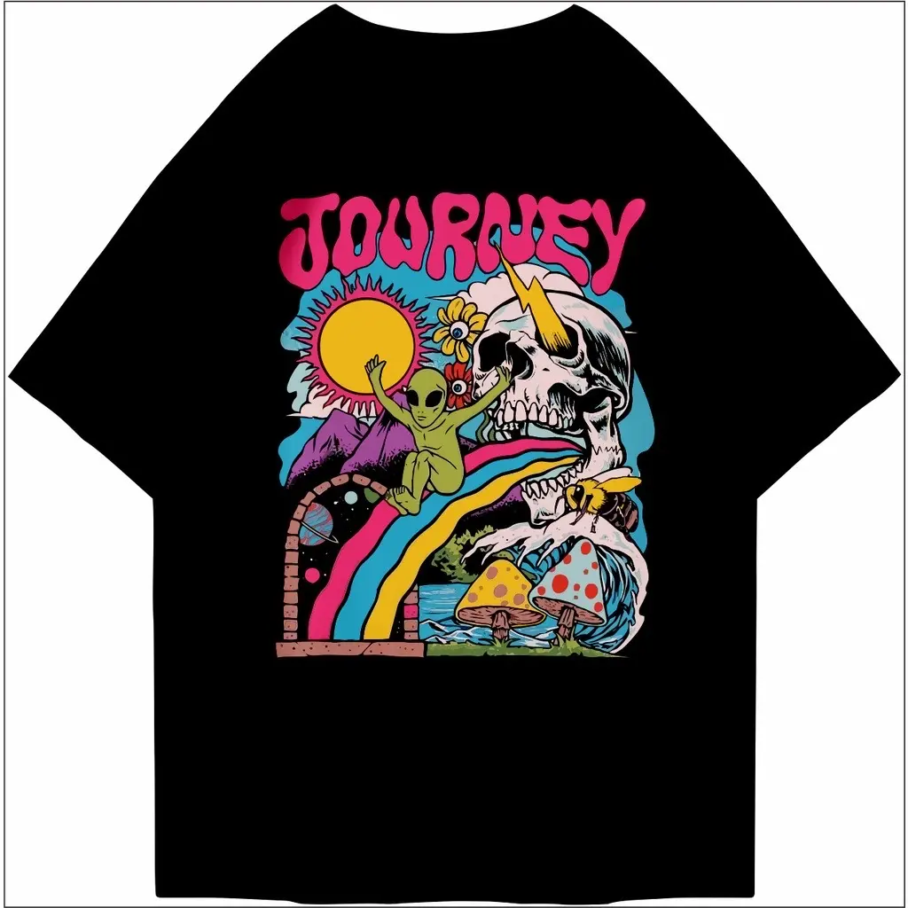 Tshirt Kaos Journey Ukuran S M L XL XXL bahan Katun yang nyaman untuk Pria Wanita Dewasa dengan Sablon digital berkualitas tinggi