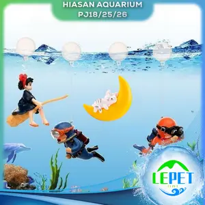 SBT Hiasan Ornamen Penyelam Aquarium PJ18-1/PJ18-2 Miniatur Penyelam Bahan Resin Untuk Dekorasi Hiasan Akuarium