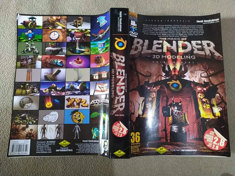 Bundle Buku Blender 3D Modeling dan Animasinya. Bonus Video Tutorial 1