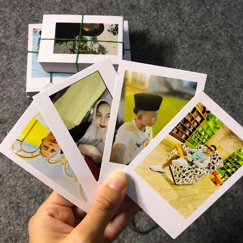 ( COD ) Polaroid Custom Ukuran 2R 100 Foto - Bahan Art Carton 260 - Camera