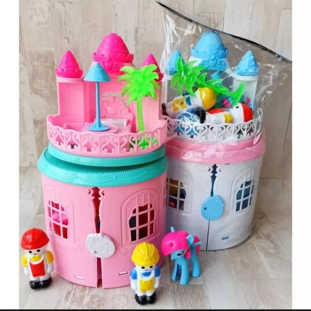 Mainan Istana Castle Mainan Rumah Barbie Dream Castle anak kuda
