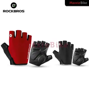 ROCKBROS S106 Bike Glove Half Finger Sarung Tangan Sepeda Motor Outdoor Sport 2 Warna Anti UV Unisex