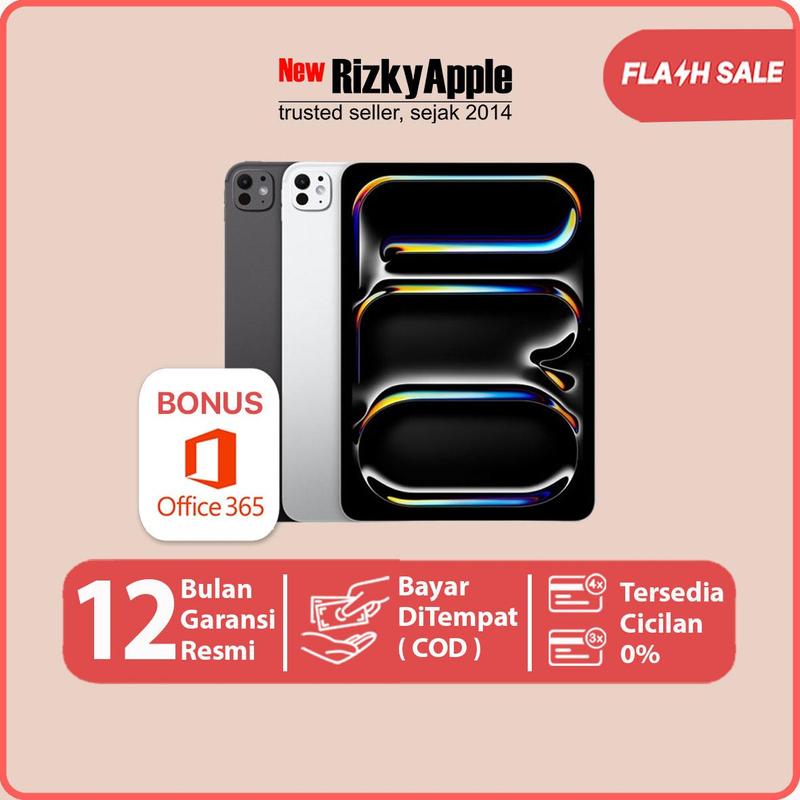 [ EXCLUSIVE WENNY WIJAYA ] Apple iPad Pro 2024 11" inch M4 Chip 256GB Wifi Only Garansi Apple 0