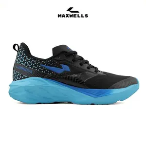 Logic X Maxwells - Sepatu Running Olahraga Pria Trail Run | Series Luminous Blue Toska (Berkualitas)