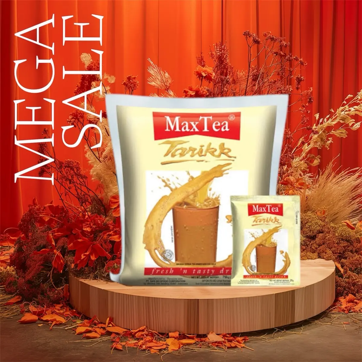 KP2 - Maxtea Teh Tarik 1dus [8pack/400pcs] // Indocafe Coffeemix