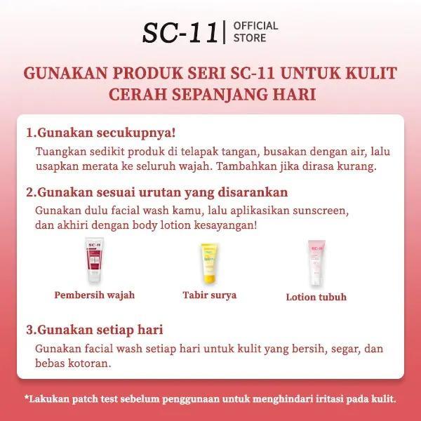 [BPOM] SC-11 Toko Resmi Pembersih Wajah Whitening 100ml Mencerahkan Kulit Sensitif Lembut & Menenangkan Aman untuk Semua Jenis Kulit Facial Membersihkan Pelembab Pencerah Memutihkan Muka