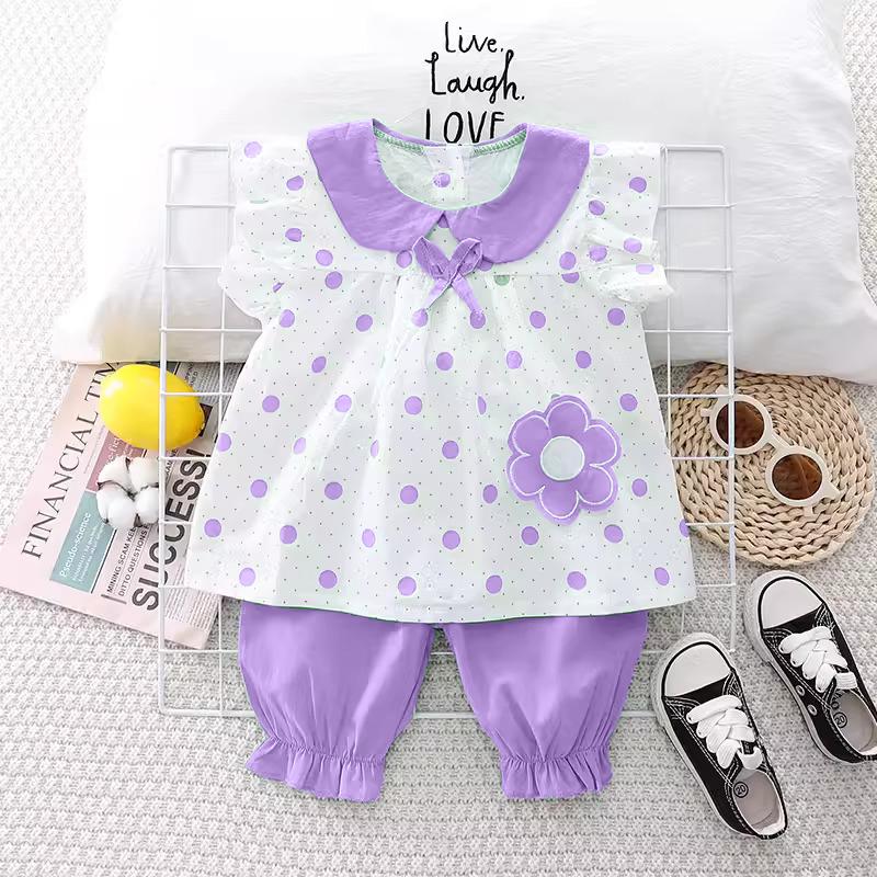 Baju Anak - Setelan Flamo Anak Perempuan Sablon Flower / Oneset Fashion Lucu Anak Perempuan Terbaru 4