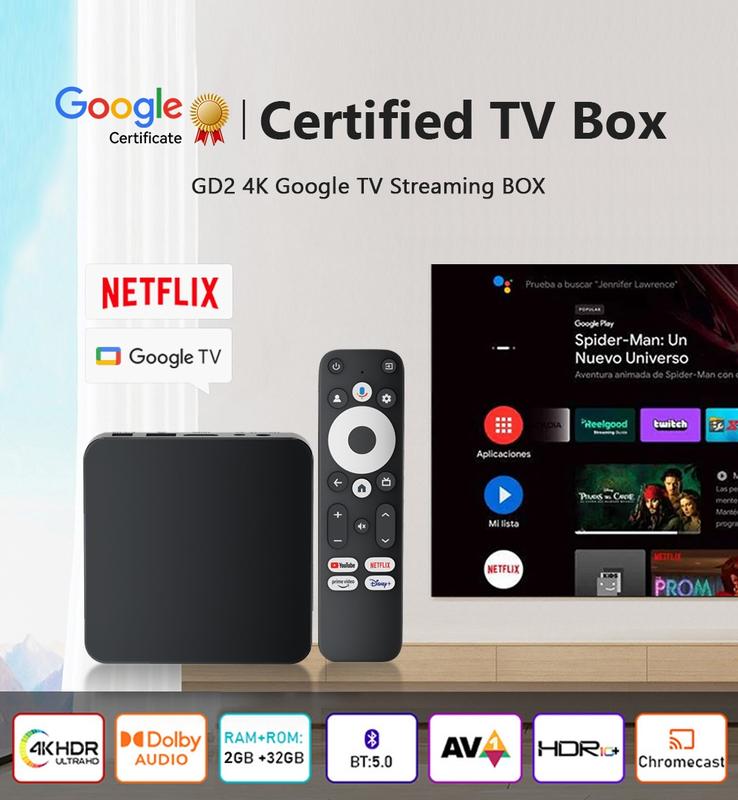 Hey Google Android Box Google Tv Box Android 4K GD2 Google Certified 2GB/32GB Amlogic - Shop ...