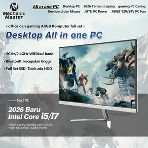 komputer PC all-in-one baru 19/22/24inch PC Gaming CPU intel Core i3i5i7 RAM8/16G SSD256/512G1T