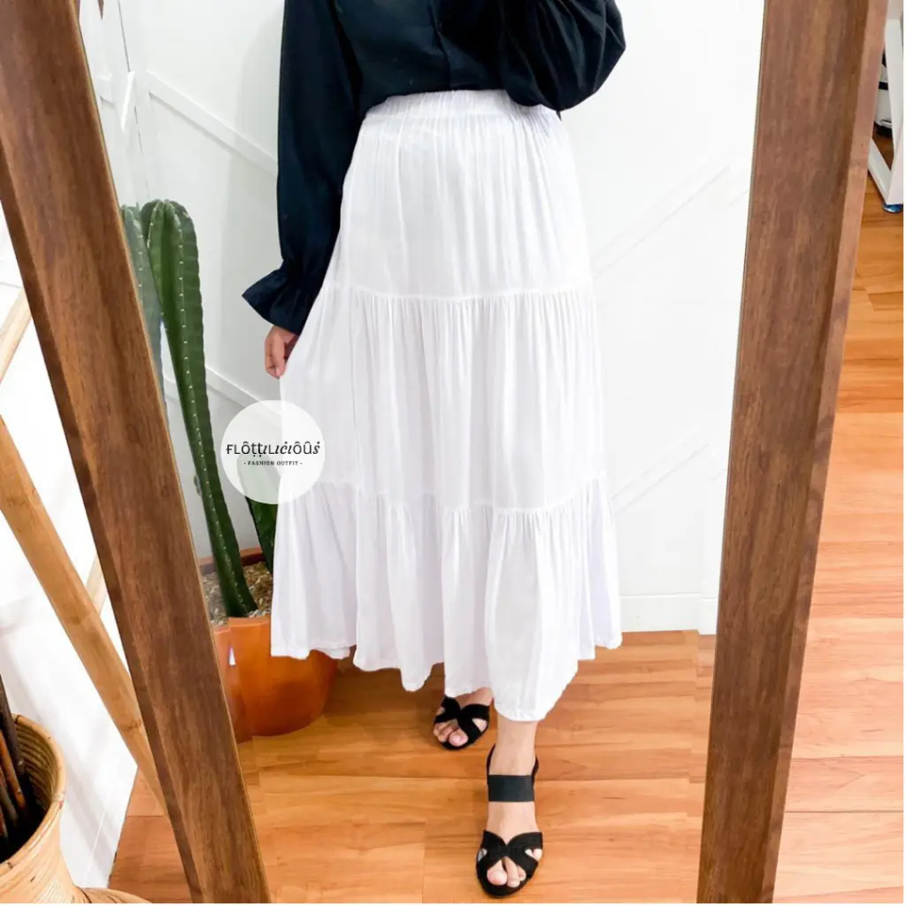 IMA SKIRT - FLOTTILICIOUS / ROK BESTSELLER / BAWAHAN WANITA / BAHAN KATUN RAYON /  KEKINIAN