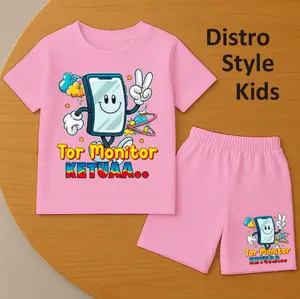 DISTRO STYLE KIDS-SETELAN ANAK PEREMPUAN TOR MONITOR KETUA VIRAL KEKINIAN UNTUK USIA 1-8 TAHUN / SETELAN ANAK PEREMPUAN BAHAN KATUN COMBED / SETELAN KAOS ANAK HARIAN ADEM LEMBUT / SETELAN ANAK KAOS LENGAN PENDEK DAN CELANA PENDEK / SETELAN ANAK MURAH