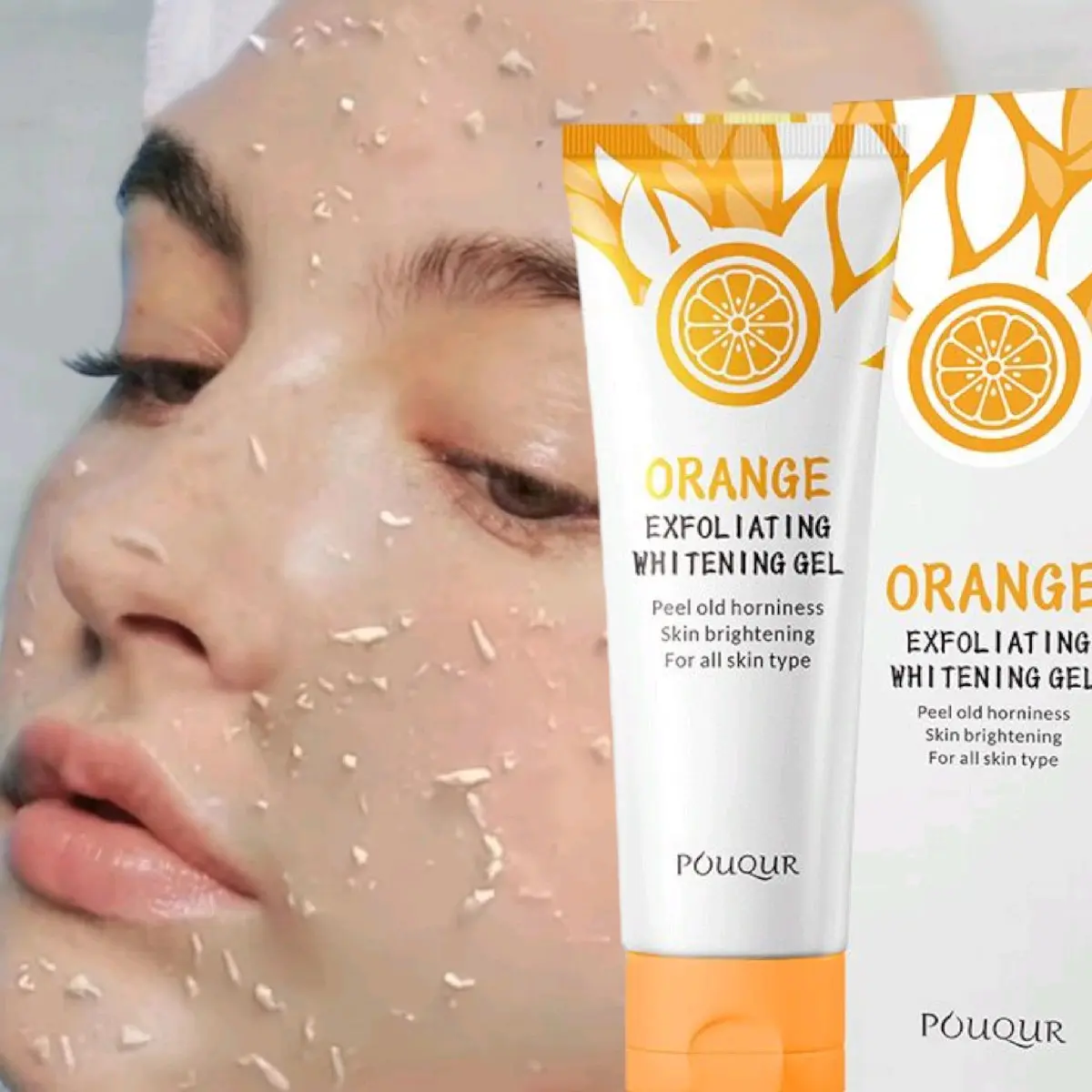 Gel Pengelupasan Wajah Orange Whitening Scrub