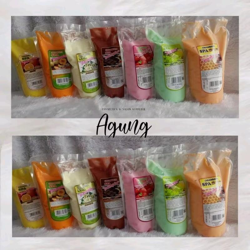 Pompia Spa Creambat 1000 ml Treatment Perawatan untuk Perawatan Rambut - Shampoo, Haircare Coklat Conditioner Creambath Coffe Melembutkan Madu Kopi 0