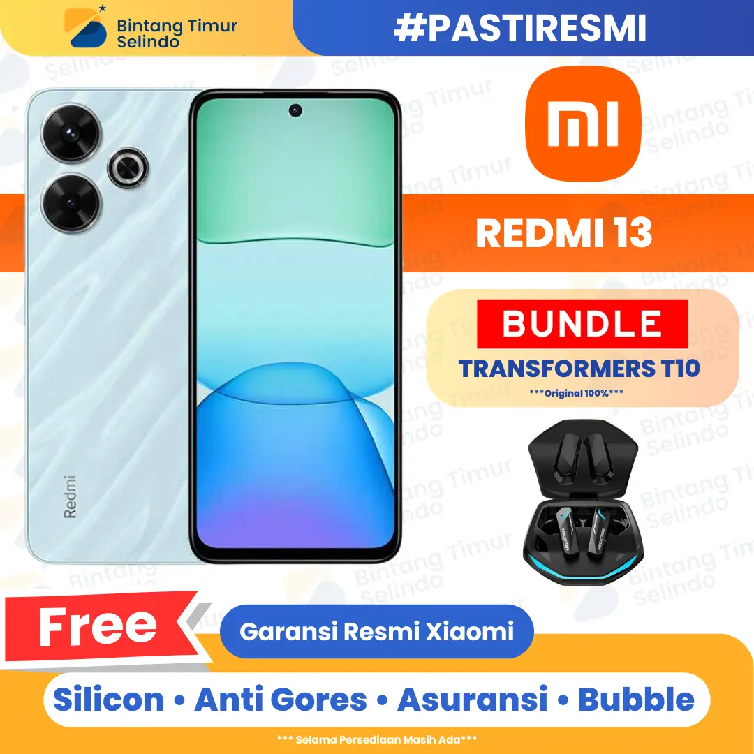 Xiaomi Redmi 13 NFC [8GB+128GB] [8GB+256GB] Garansi Resmi 1 Tahun