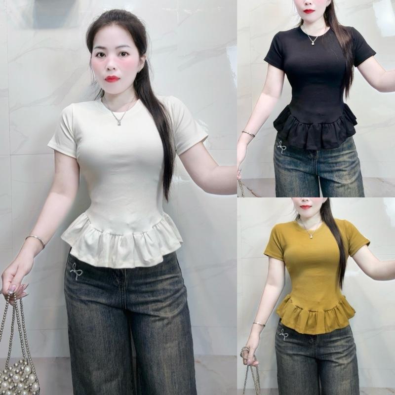 206_ Áo thun tay ngắn FOM ÔM bèo xoè xinh xắn