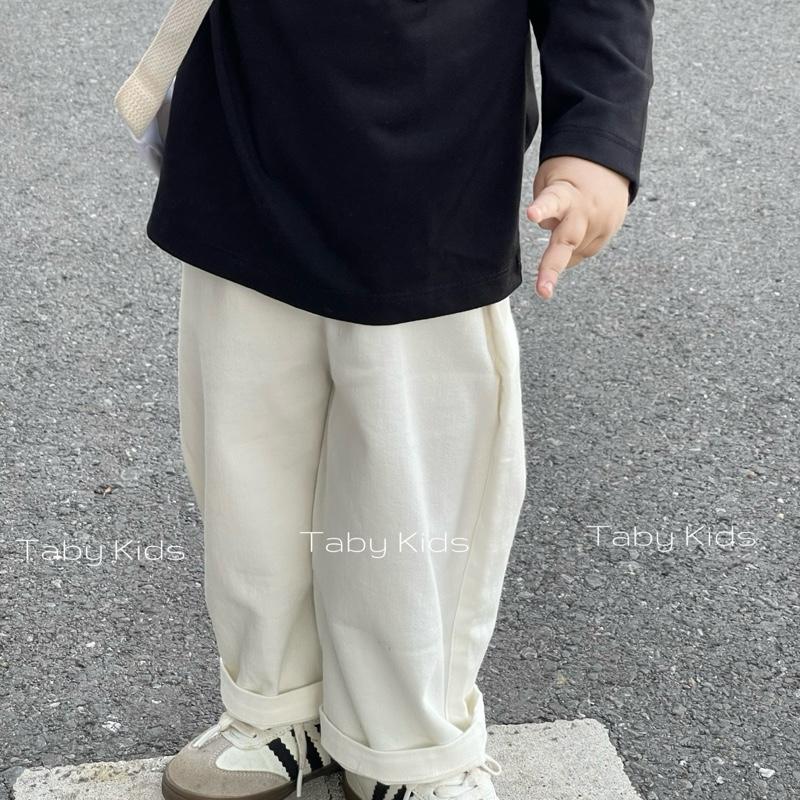   TABY Form nhỏ - Đo chiều cao  Quần kaki dài ống xuông style hàn chất liệu kaki mềm mại đứng form cho bé trai bé gái 8-20kg TB34 
