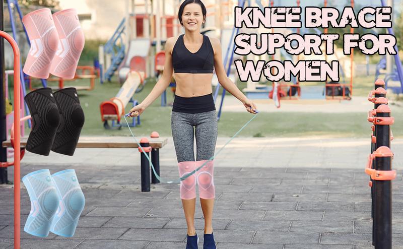 Product Introduction of Knee Supports Brace for Women, Knee Compression Sleeves for Joint Pain Relief, Arthritis,Injury Recovery, Meniscus Tear,Knee Pain, ACL, MCL,Jogging Squats, Sports 3