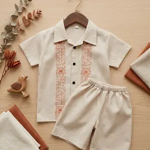 Setelan Kemeja etnik Anak Usia 1-5 Tahun dengan desain etnik