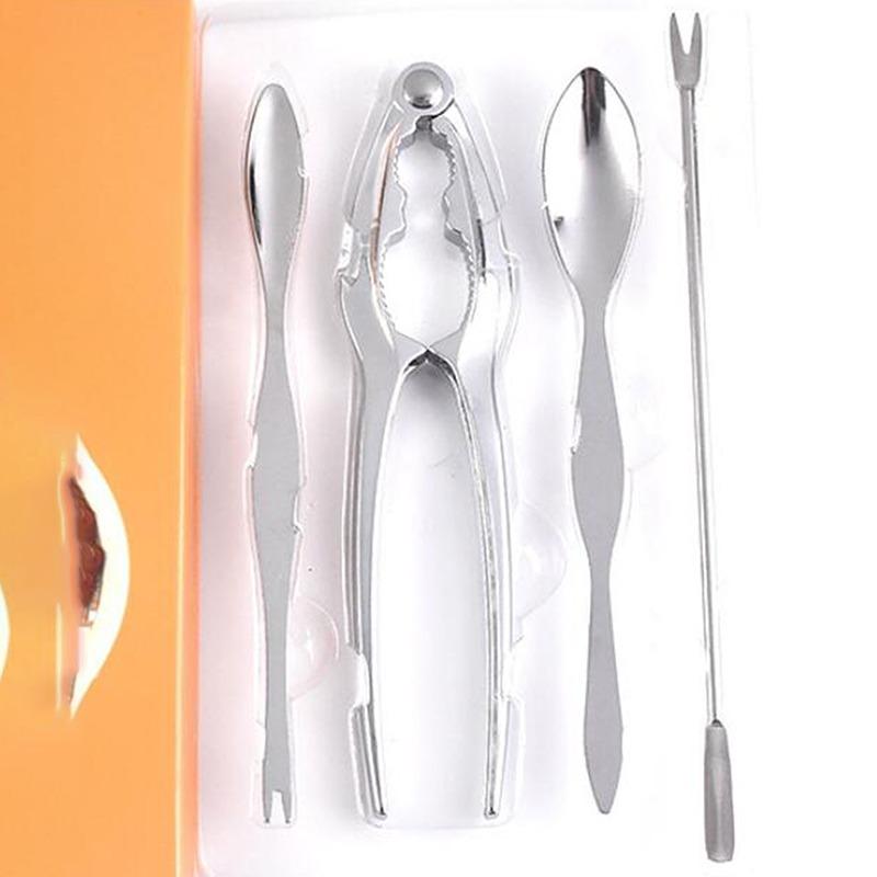 Product Introduction of Crab Eating Tools Kitchen Peeling Crab Tongs Clip Artifact  Open Crab Scissors To Eat Crab Hairy Crab 10