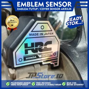 EMBLEM TUTUP SENSOR MOTOR SCOOPY BEAT DELUXE GENIO BAHAN AKRILIK JPID