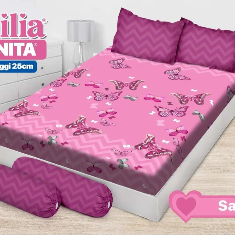 Sprei Bonita Emilia 180X200 Bantal 4 King Size No. 1 mix motif modern 6
