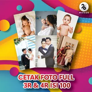 Cetak Foto 3R 4R Isi 100 pcs Murah Berkualitas