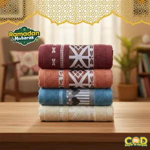 Tebus Murah - 1 Pcs Handuk Katun Dewasa uk 70 x 140 cm Bahan Menyerap Air Gramasi 350 gr - Motif Random