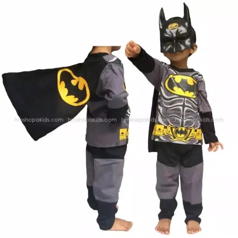 Baju anak setelan kostum laki laki superman batman spiderman 0