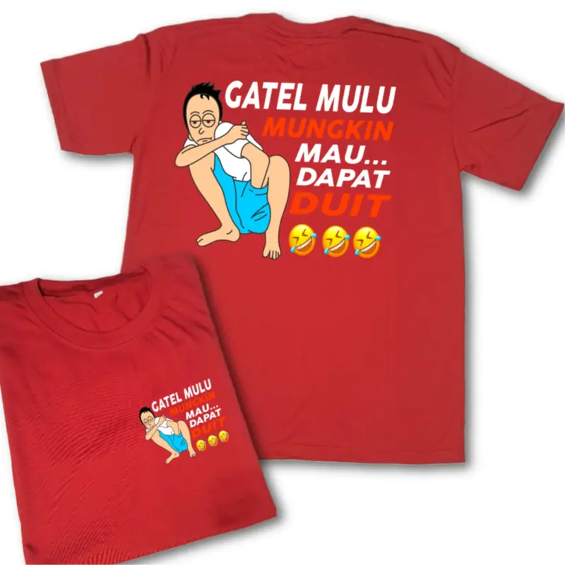 KAOS PRIA GATEL MULU KATA KATA LUCU DISTRO KEREN BAHAN TEBAL DAN LEMBUT bajudistro baju band 4