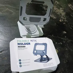 Stand Holder Tablet Ipad Foldable 360 Derajat Multifungsi Bahan Aluminium Bracket Holder Tablet