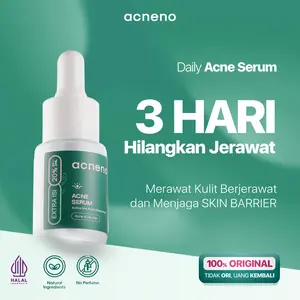 ACNENO - Acne Serum - isi 12ml | Perawatan Meredakan Segala Jenis Jerawat, Menyamarkan Bopeng dan Treatment Pencerah Wajah | Bebas Paraben BPOM Halal | 100% Original Garansi Uang Kembali Apabila Tidak Original