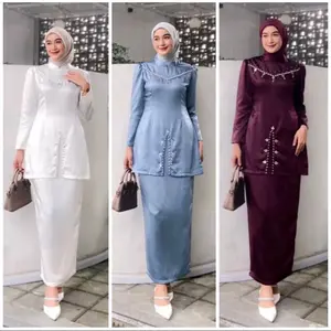 Hana one set kurung melayu wanita outfit pesta kondangan termurahh Setelan Baju