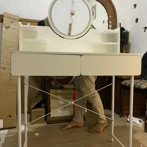 Homedoki Meja Rias/Meja Rias Aesthetic/Meja Rias Minimalis/Meja Rias Led/Meja Rias Lampu/Meja Rias Sliding/Meja Make up