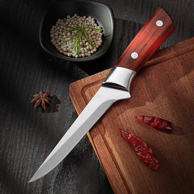 BONE KNIFE PISAU TULANG PISAU SURVIVAL PISAU DAGING PISAU KOKI PISAU JEPANG SUPER TAJAM PISAU AUTDOOR 6